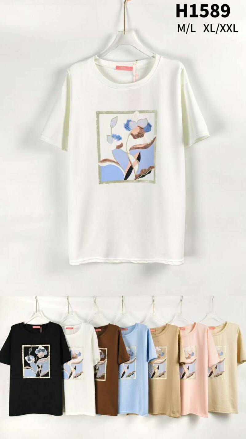 Bluzki damskie Roz M/L-XL-2XL, Mix Kolor Paczka 12 szt